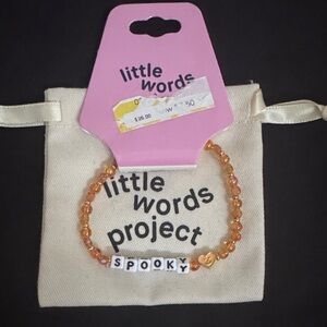 Little Words Project Orange Beaded Bracelet